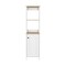 Tuhome St. Clair Linen Cabinet, Two Interior Shelves, Two Open Shelves, Single Door, Light Oak/White MDB7122 - alternate 4
